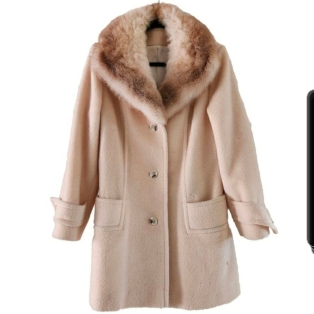 Vintage penny lane coat Ivory Fur Stole, Approximately a Medium